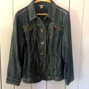 CJ Banks Dark Denim/Jean Jacket 1X EUC